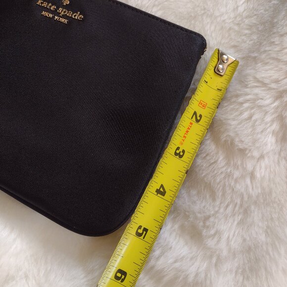Kate Spade Black Wristlet Classic Chelsea Nylon Medium Wristlet Pouch Clutch - Picture 6 of 10